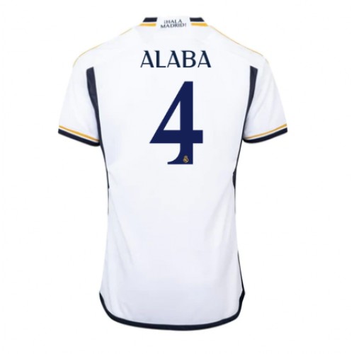 Pánský Fotbalový dres Real Madrid David Alaba #4 2023-24 Domácí Krátký Rukáv